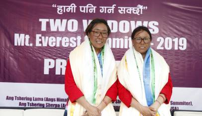 Nima Doma Sherpa and Fudirki Sherpa (two widow climber)