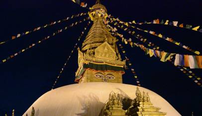 Swoyambhunath Stupa, world heritage site in Nepal
