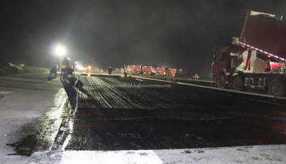 TIA Runway under Renovations at Midnight