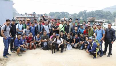 Participants of Basic Mountaineering Training organized by NMA