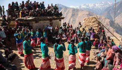 Deuda dance during Gaura festival