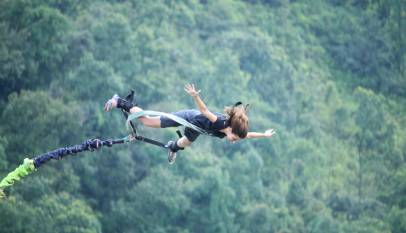 Bungee jumping in Pokhara