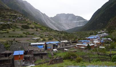 Pisang valley -seen from Manang