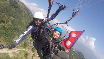 Paragliding in Pokhara