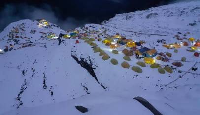 Manaslu base camp