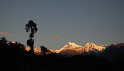 Sunset view of Kanchenjunga