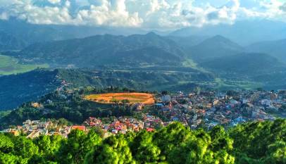 Tansen Bazar seen from Shreenagar view tower