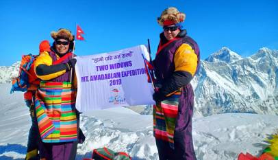 Nima Doma Sherpa and Furdiki Sherpa