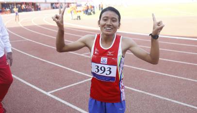 Santoshi Shrestha, wins Gold in Athletics